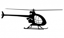Wandsticker  - helicopter 4