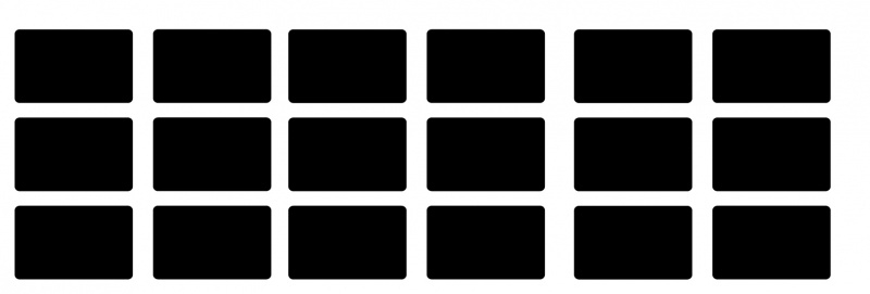 etiketten - krijtbordfolie rechthoek  - met afgeronde hoeken 1