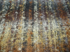 Mooie geweven sjaal in de kleuren bruin/grijs en ecru