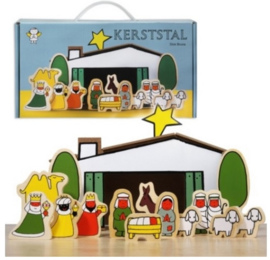 Dick Bruna houten kerststal +groep