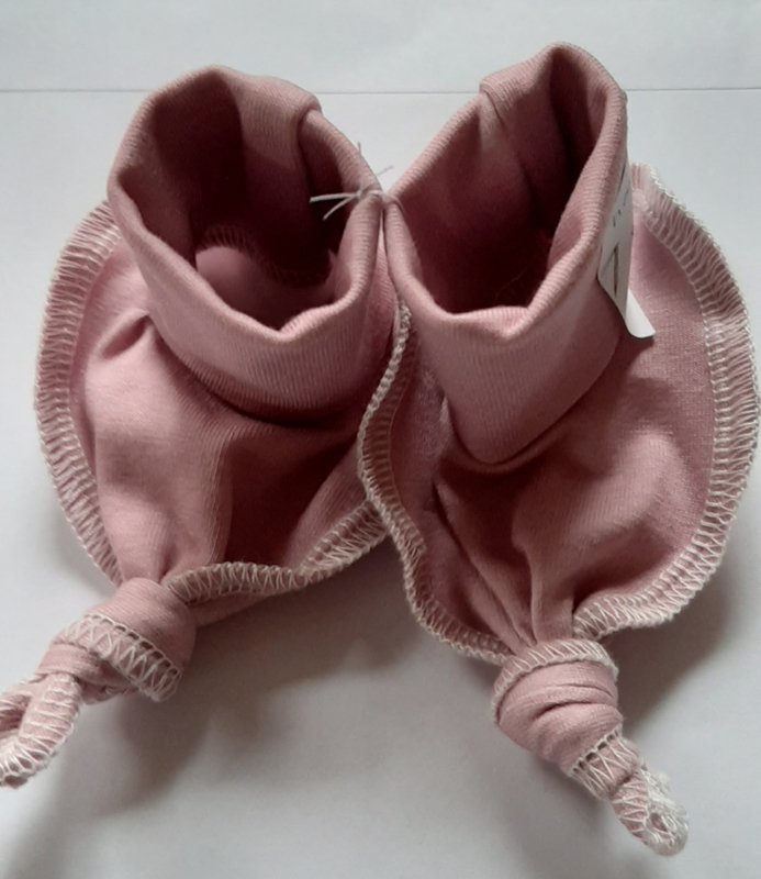 Trico slofjes handgemaakt in oud roze