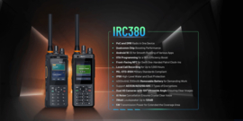 Inrico IRC380 VOIP/ UHF dmr en analoog Portofoon