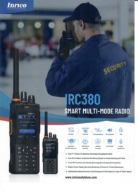 Inrico IRC380 VOIP/ UHF dmr en analoog Portofoon