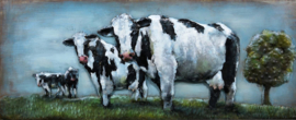 Koeien – Metalen 3D schilderij