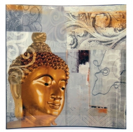 Boeddha lakpaneel in 3D
