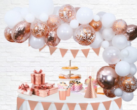 Ballonnen decoratie set luxe | rose gold