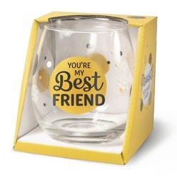 Wijnglas Best friends Proost!