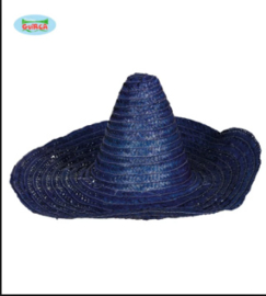 Mexicaanse sombrero blauw