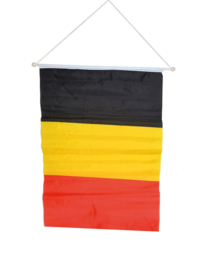 Hangende vlag Belgie 40x60cm