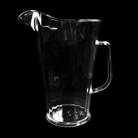 Kunststof pitcher Schenkkan 1,1l transparant
