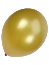 Kwaliteitsballon metallic goud 100 stuks