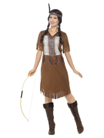 Indianen Jurk 2-delig Dames | Warrior princess kostuum