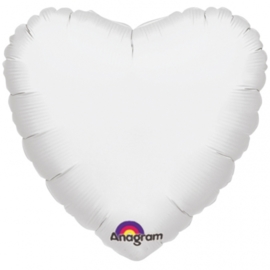 Folieballon hart ivoor