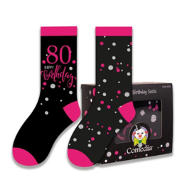 Socken 80 Jahre rosa (2 Paar)