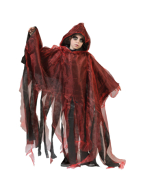 Cape ghoul rood kind | greaper kostuum