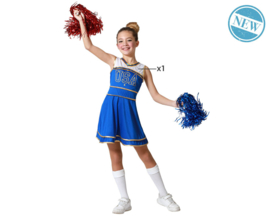 Cheerleader usa jurkje blauw | kinderen