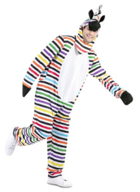 Mehrfarbiges Zebra Kostüm