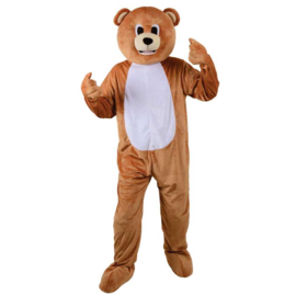 Teddybär Kostüm Maskottchen braun | Bären Promo Outfit