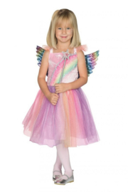 Rainbow fairy jurkje met vleugels