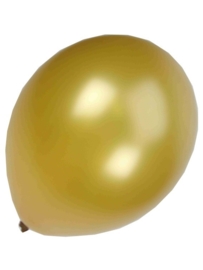 Kwaliteitsballon metallic goud 50 stuks