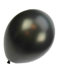 Qualitätsluftballon metallisch schwarz 10 Stück
