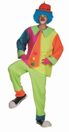 Clown Kostüm neon Silly Billy