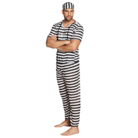 Gevangene zwart-wit | Boeven kostuum