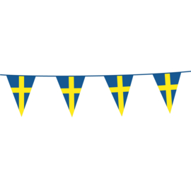 Vlaggenlijn Zweden | 10 meter | 20x30cm