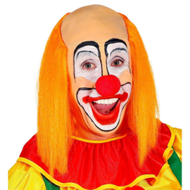 Clowns pruik Bertje | kale schedel rood haar