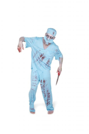Zombie chirurg kostuum | deadly halloween outfit