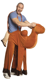 Op een kameel kostuum