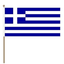 Flagge schwenken Griechenland