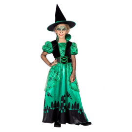 Kleid Hexe grün lang