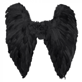 Engelenvleugels gevouwen zwart
