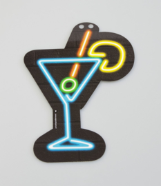Neon cocktail teken