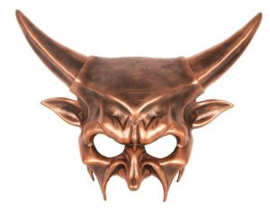 Augenmaske devil bronze