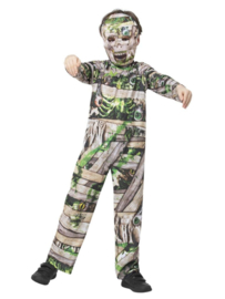 Zombie mummy kinder kostuum