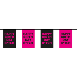 Vlaggenlijn happy birthday bitch