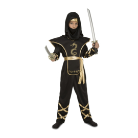 Ninja negro kostuum jongen