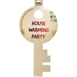 House warming party Deurbord