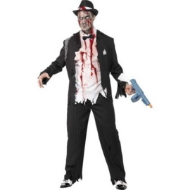 Zombie gangster kostuum