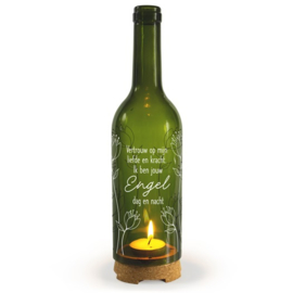 Wine Candle - Engel | Wijnfles decoratie