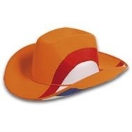 Orangefarbener Cowboyhut
