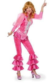 Disco kostuum pink