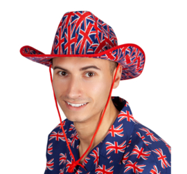Cowboy hoed UK | Engelse vlag hoed