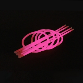 Glow sticks roze 100 stuks