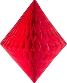 Honeycomb diamant rood