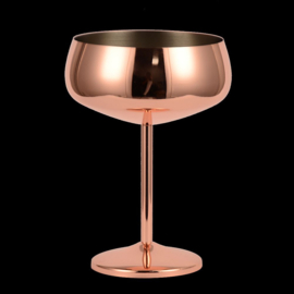 Cocktail glas RVS Rose goud | Luxe Cocktail glazen