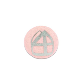 Mijter button pink