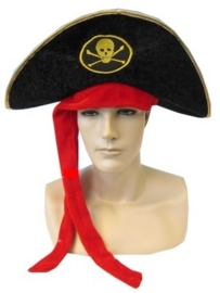 Piraten hoed fluweel